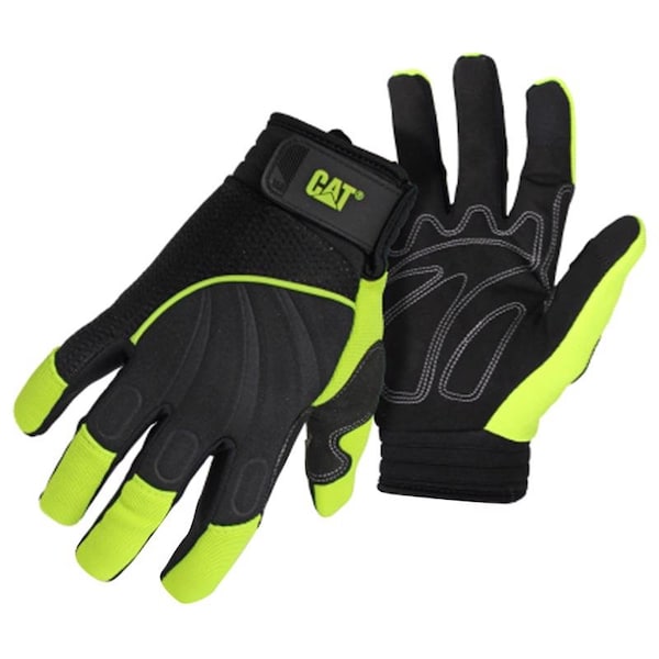 Caterpillar CAT Men's Outdoor Utility Gloves High-Vis Green XL 1 pair CAT012224X - main